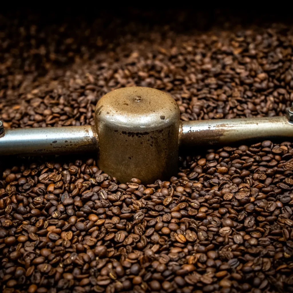 Caffe des Amis - Bilder aus der Rösterei - Abkühlung der Bohnen